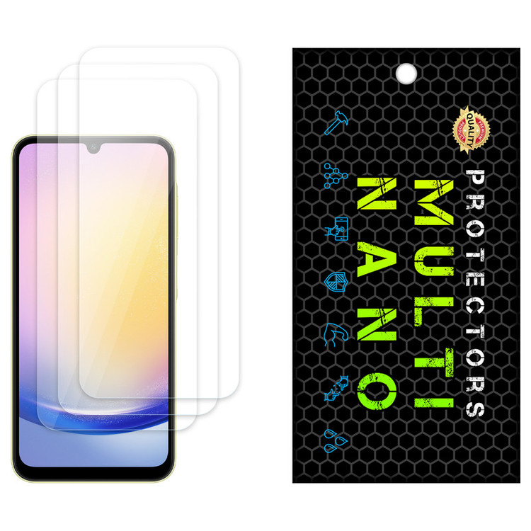 محافظ صفحه نمایش مولتی نانو مدل X-S3N مناسب برای گوشی موبایل سامسونگ Galaxy A25 بسته سه عددی