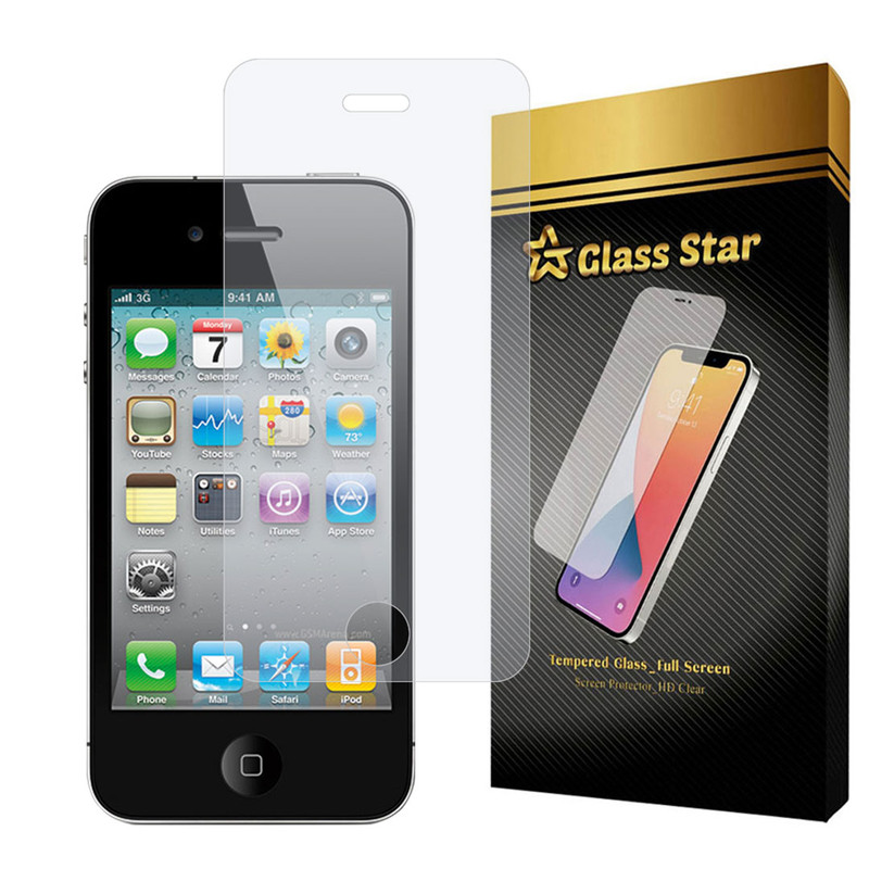محافظ صفحه نمایش گلس استار مدل SIMPLS مناسب برای گوشی موبایل اپل iPhone 4