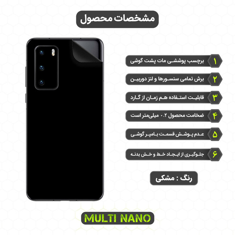 محافظ صفحه نمایش مولتی نانو مدل X-SFM مناسب برای گوشی موبایل هوآوی P40 به همراه برچسب پوششی