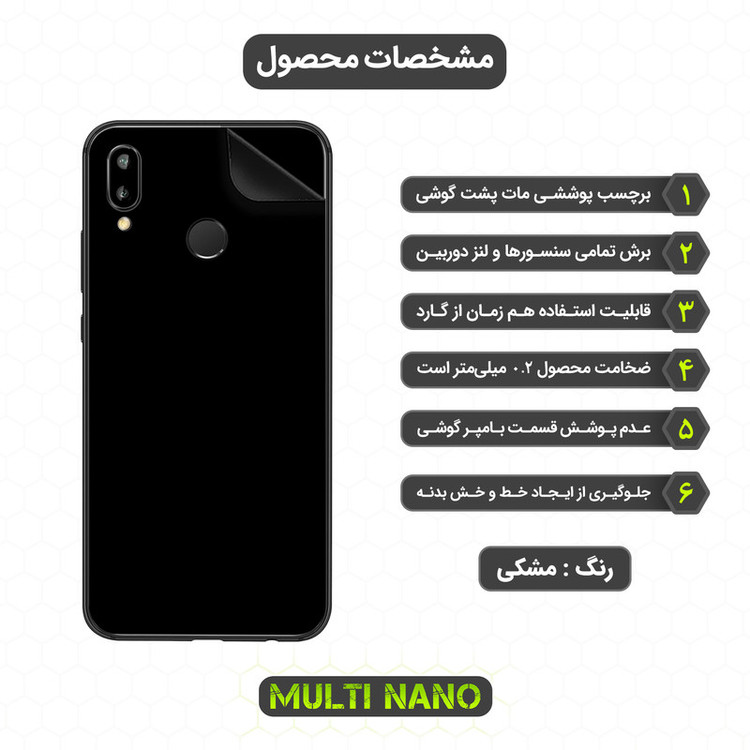 محافظ صفحه نمایش مولتی نانو مدل X-SFM مناسب برای گوشی موبایل هوآوی Nova 3E به همراه برچسب پوششی