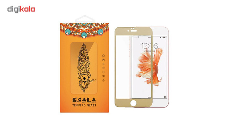 محافظ صفحه نمایش شیشه ای کوالا مدل Full Cover مناسب برای گوشی موبایل اپل آیفون 6/ 6S