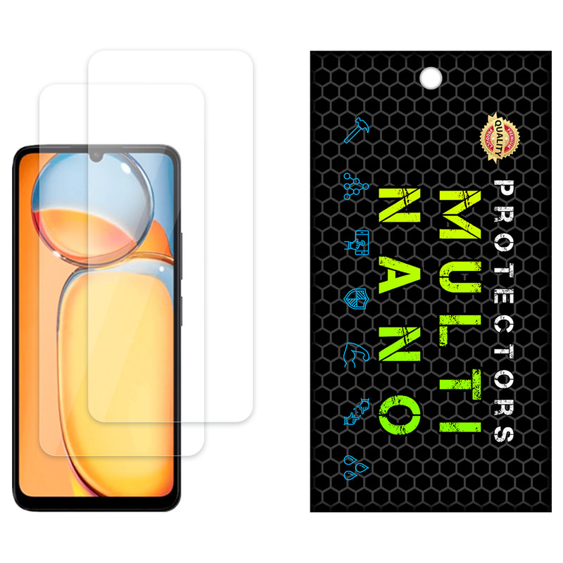 محافظ صفحه نمایش مولتی نانو مدل X-S2N مناسب برای گوشی موبایل شیائومی Redmi 13C بسته دو عددی