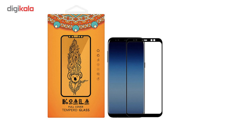 محافظ صفحه نمایش شیشه ای کوالا مدل Full Cover مناسب برای گوشی موبایل سامسونگ Galaxy A8 2018