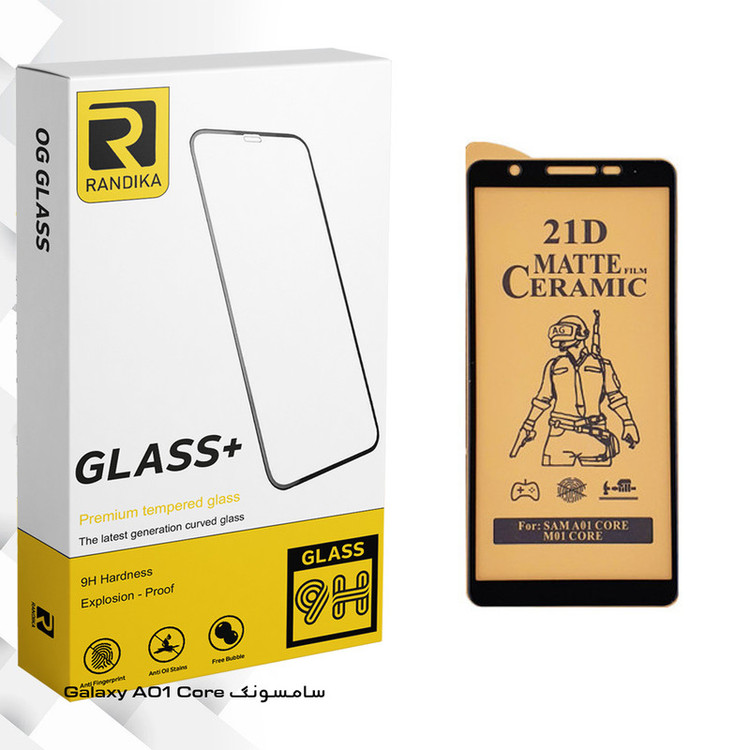 محافظ صفحه نمایش سرامیکی راندیکا مدل GLD مناسب برای گوشی موبایل سامسونگ Galaxy A01 Core