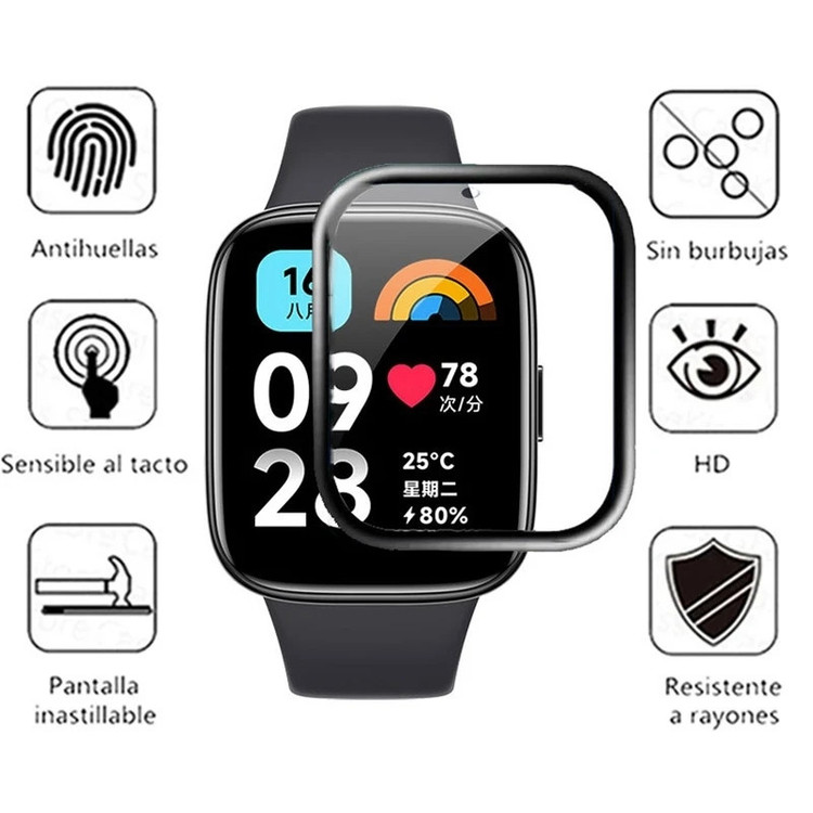 محافظ صفحه نمایش بادیگارد مدل PMMA مناسب برای ساعت هوشمند شیائومی Redmi Watch 3 Active بسته 2 عددی