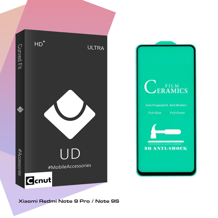 محافظ صفحه نمایش سرامیکی کوکونات مدل UD Black مناسب برای گوشی موبایل شیائومی Redmi Note 9 Pro / Note 9S
