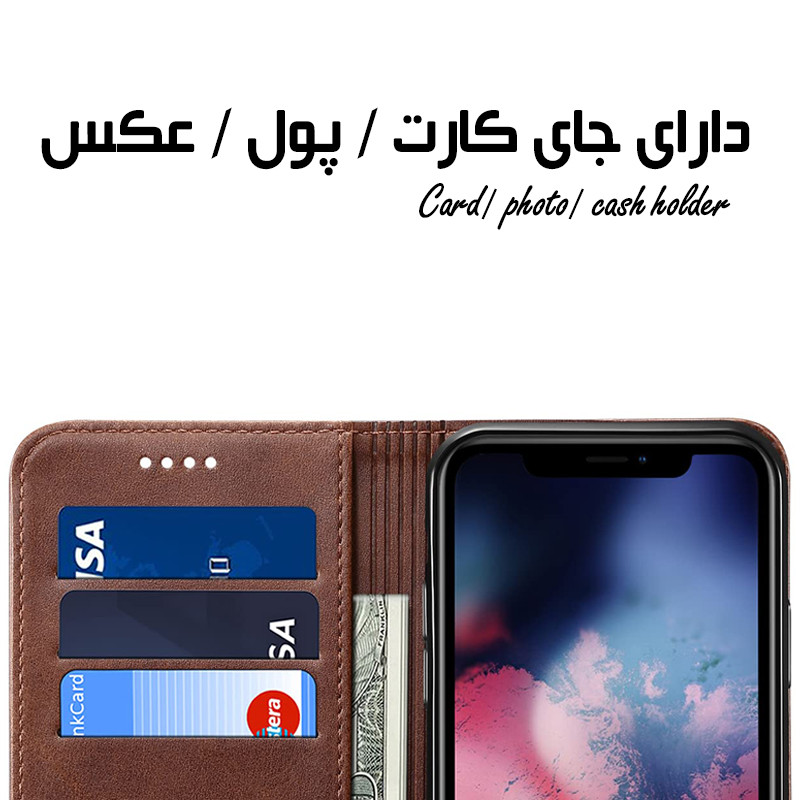 محافظ صفحه نمایش فورس گلس مدل M_SUDKIF مناسب برای گوشی موبایل شیائومی Poco M3 Pro به همراه کیف کلاسوری و به همراه بندآویز