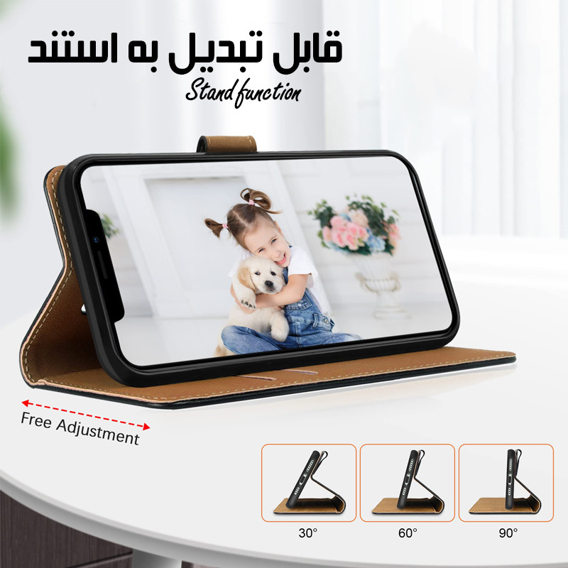 محافظ صفحه نمایش فورس گلس مدل M_SUDKIF مناسب برای گوشی موبایل شیائومی Poco M3 Pro به همراه کیف کلاسوری و به همراه بندآویز