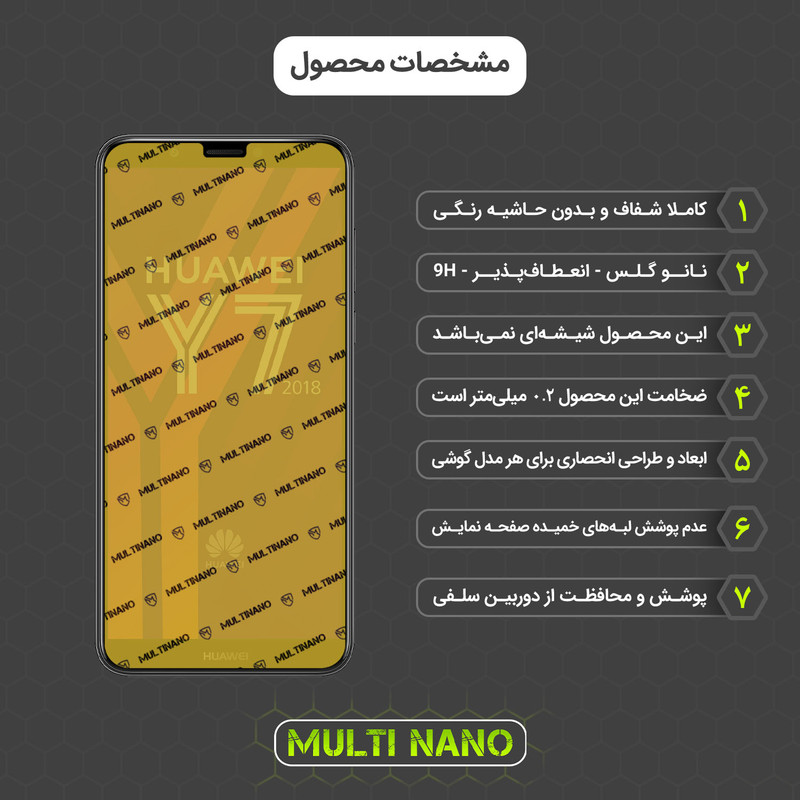 محافظ صفحه نمایش مولتی نانو مدل X-SFL مناسب برای گوشی موبایل هوآوی Nova 2 Lite به همراه برچسب پوششی