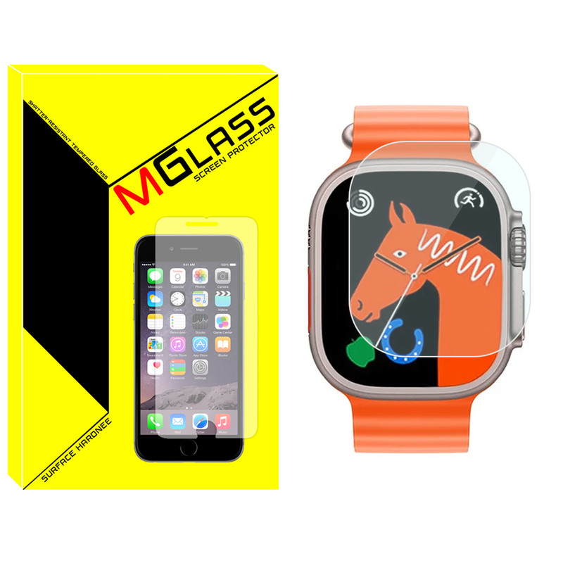 محافظ صفحه نمایش شیشهای امگلس مدل SH-MG مناسب برای ساعت هوشمند هاینو تکو T93 Ultra Max
