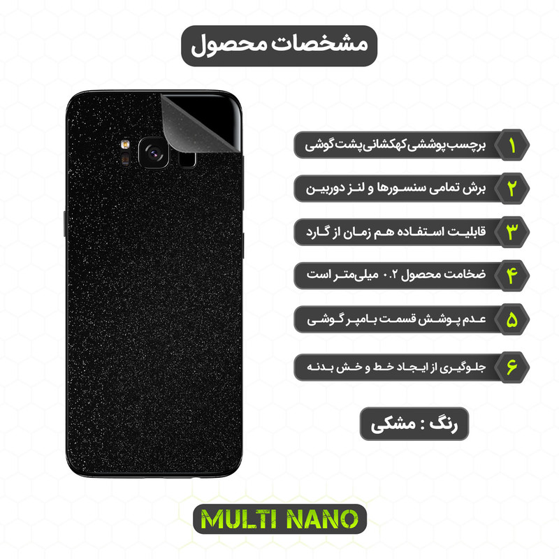 برچسب پوششی مولتی نانو مدل X-F1G مناسب برای گوشی موبایل سامسونگ Galaxy S8