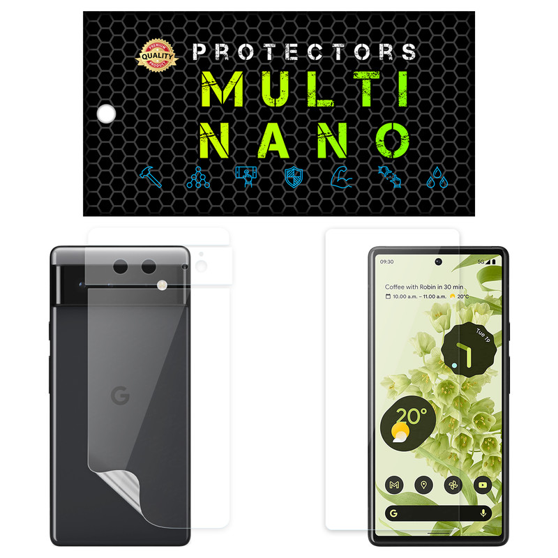 محافظ صفحه نمایش مولتی نانو مدل X-SFT مناسب برای گوشی موبایل گوگل Pixel 6 به همراه محافظ پشت