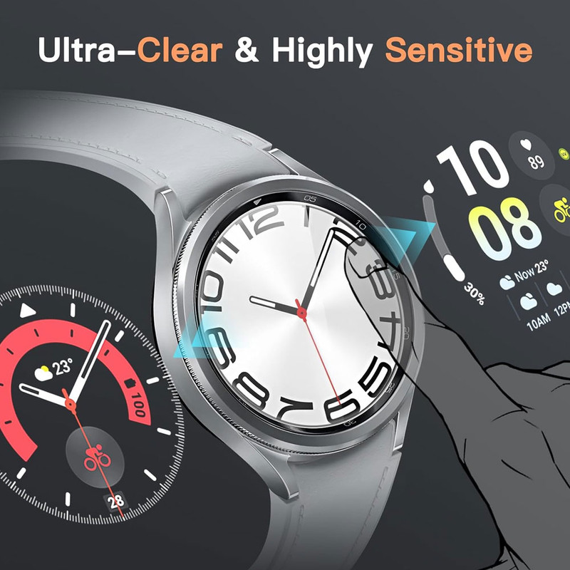 محافظ صفحه نمایش شیشه ای واچ من مدل SH-WM مناسب برای ساعت هوشمند سامسونگ Galaxy Watch 4/5/6/7 سایز 40 میلی متری
