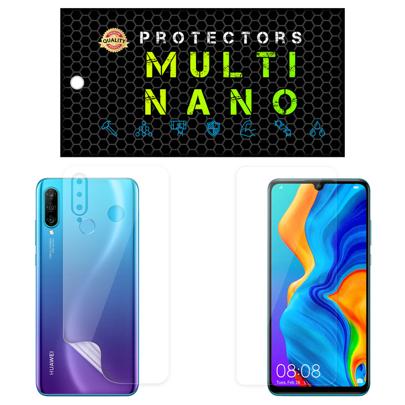 محافظ صفحه نمایش مولتی نانو مدل X-SFT مناسب برای گوشی موبایل هوآوی Nova 4E به همراه محافظ پشت