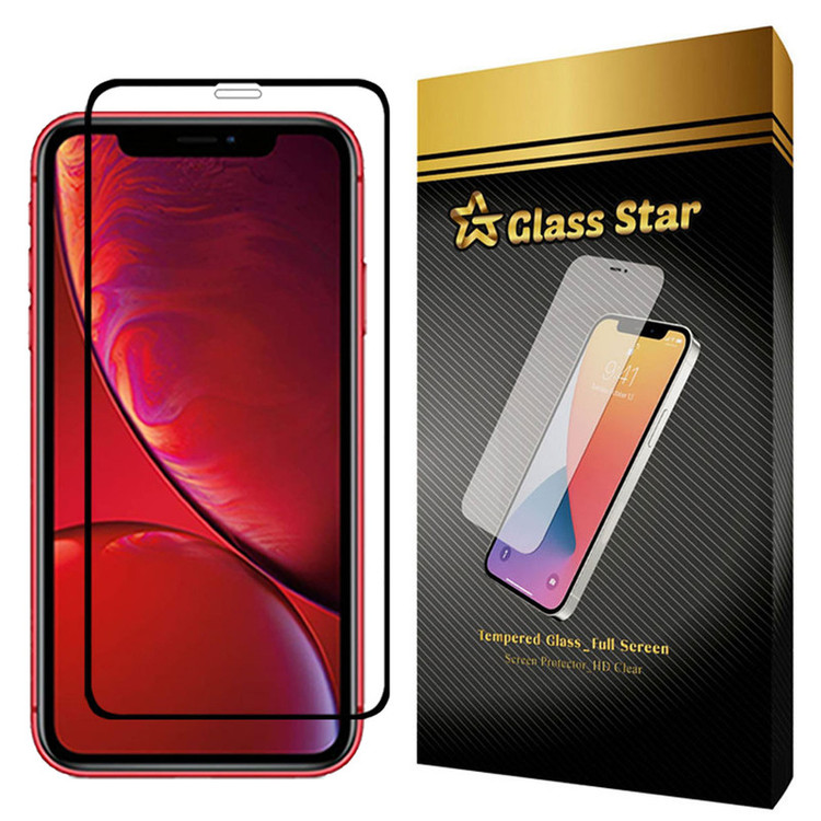 محافظ صفحه نمایش گلس استار مدل FUL مناسب برای گوشی موبایل اپل iPhone XR