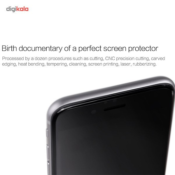 محافظ صفحه نمایش شیشه ای مدل 3D CP Plus MAX مناسب برای گوشی موبایل آیفون 6/6s