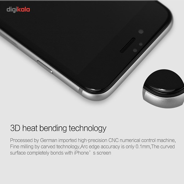 محافظ صفحه نمایش شیشه ای مدل 3D CP Plus MAX مناسب برای گوشی موبایل آیفون 6/6s