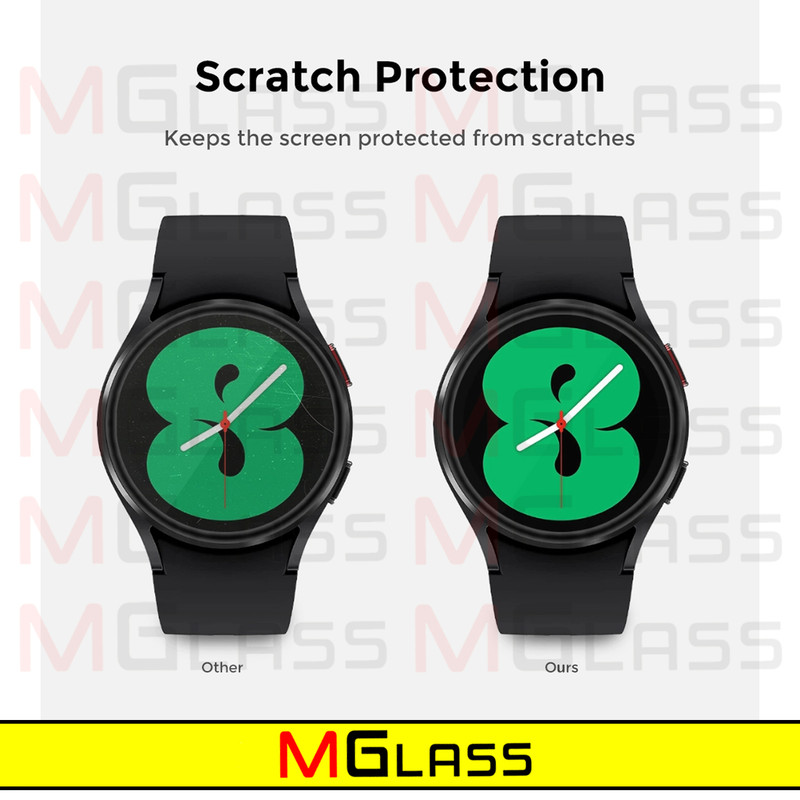 محافظ صفحه نمایش شیشهای امگلس مدل SH-MG مناسب برای ساعت هوشمند سامسونگ Galaxy watch 6 Classic 47mm بسته دو عددی