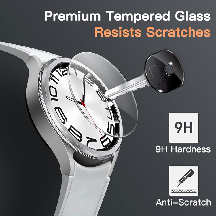 محافظ صفحه نمایش شیشه ای واچ من مدل SH-WM مناسب برای ساعت هوشمند سامسونگ Galaxy Watch 4/5/6/7 سایز 44 میلی متری