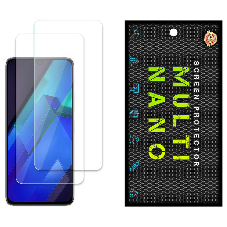 محافظ صفحه نمایش مولتی نانو مدل X-S2N مناسب برای گوشی موبایل اینفینیکس Note 12i بسته دو عددی