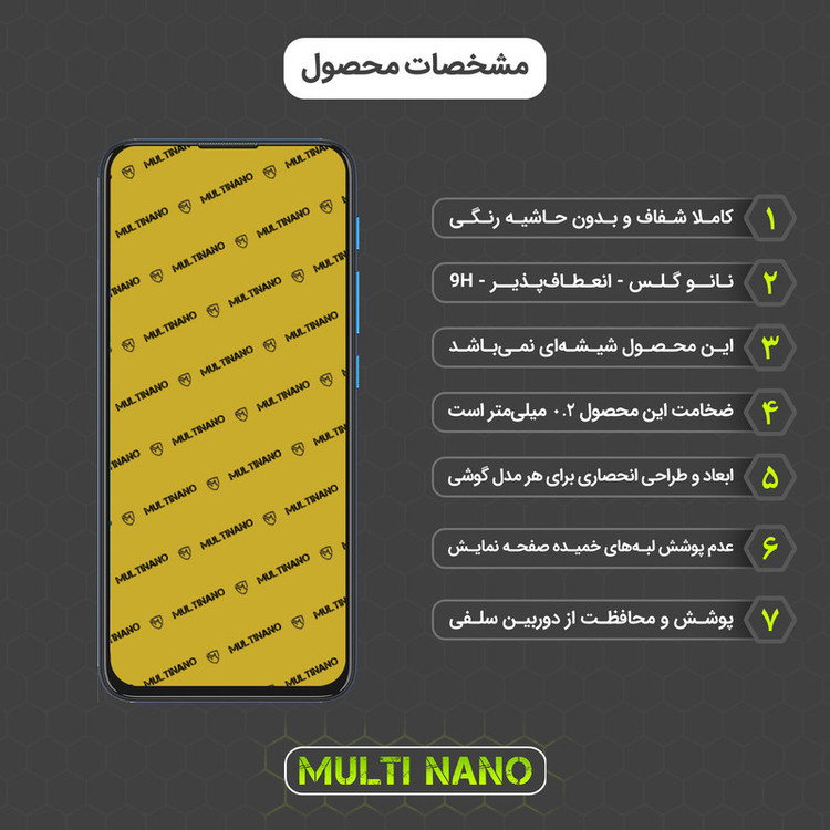 محافظ صفحه نمایش مولتی نانو مدل X-S2N مناسب برای گوشی موبایل موتورولا Moto E7 Power بسته دو عددی