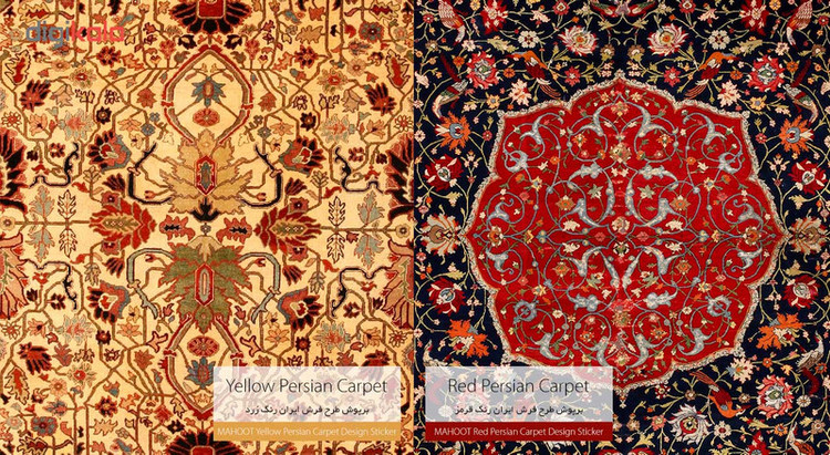 بسته 2 عددی برچسب ماهوت مدل Iran-carpet Design مناسب برای ساعت هوشمند Samsung Gear S3 Frontier