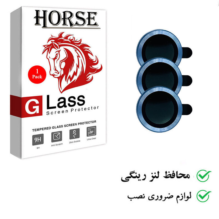 محافظ لنز دوربین هورس مدل RINGHORS مناسب برای گوشی موبایل اپل iPhone 14 Pro