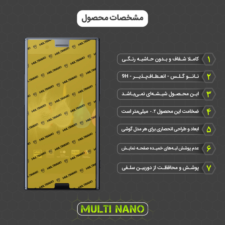 محافظ صفحه نمایش مولتی نانو مدل X-SFL مناسب برای گوشی موبایل سونی Xperia XZ Premium به همراه برچسب پوششی
