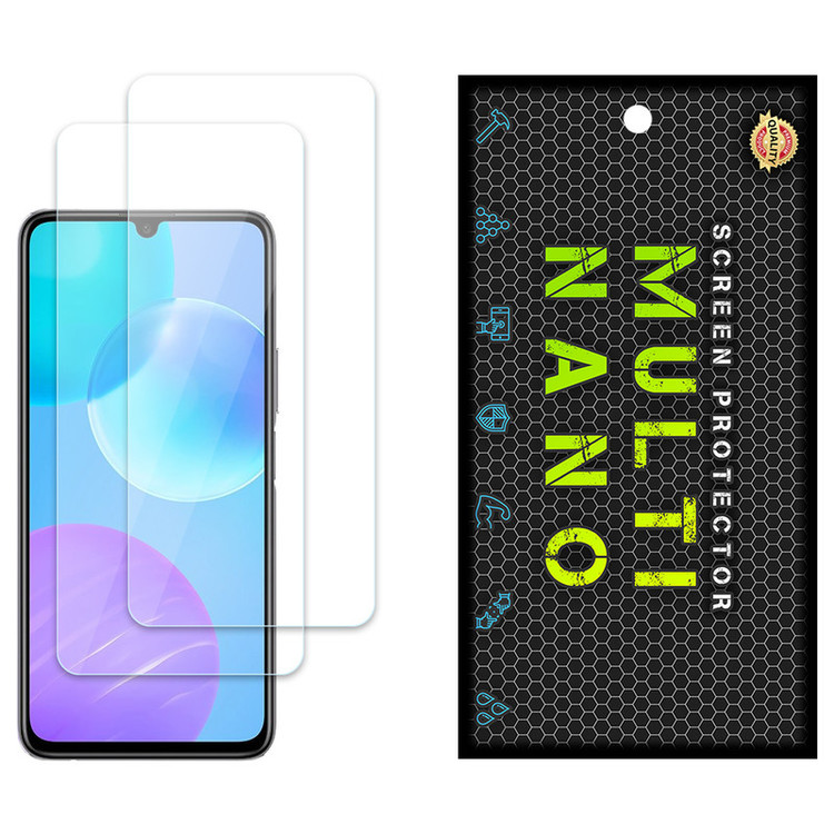 محافظ صفحه نمایش مولتی نانو مدل X-S2N مناسب برای گوشی موبایل آنر 30 Lite بسته دو عددی