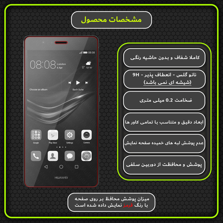 محافظ صفحه نمایش مولتی نانو مدل X-S1N مناسب برای گوشی موبایل آنر 8 Smart