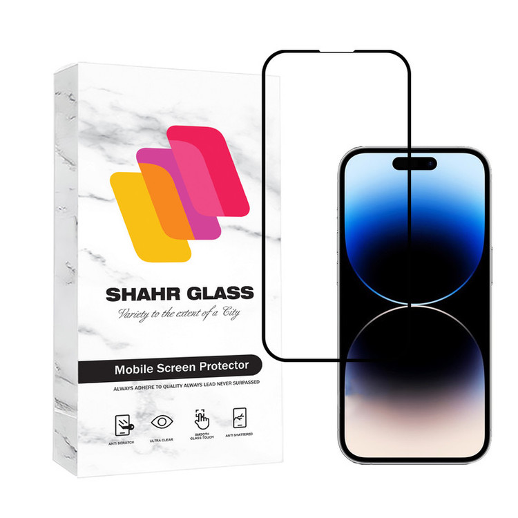 محافظ صفحه نمایش شهر گلس مدل FULSLSH مناسب برای گوشی موبایل اپل iPhone 14 Pro Max