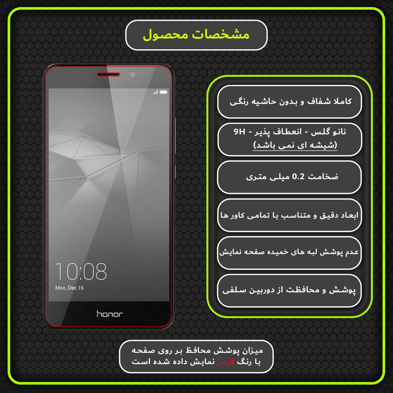 محافظ صفحه نمایش مولتی نانو مدل X-S1N مناسب برای گوشی موبایل آنر 7 Lite