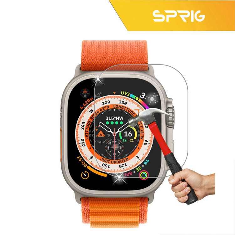 محافظ صفحه نمایش شیشه ای اسپریگ مدل SH-SPG مناسب برای ساعت هوشمند هاینو تکو T93 Ultra Max مجموعه دو عددی