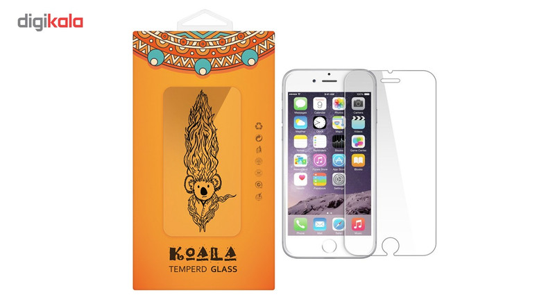 محافظ صفحه نمایش شیشه ای کوالا مدل Tempered مناسب برای گوشی موبایل اپل آیفون 6/6S