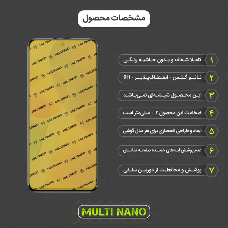 محافظ صفحه نمایش مولتی نانو مدل X-SFC مناسب برای گوشی موبایل آنر X30i به همراه برچسب پوششی