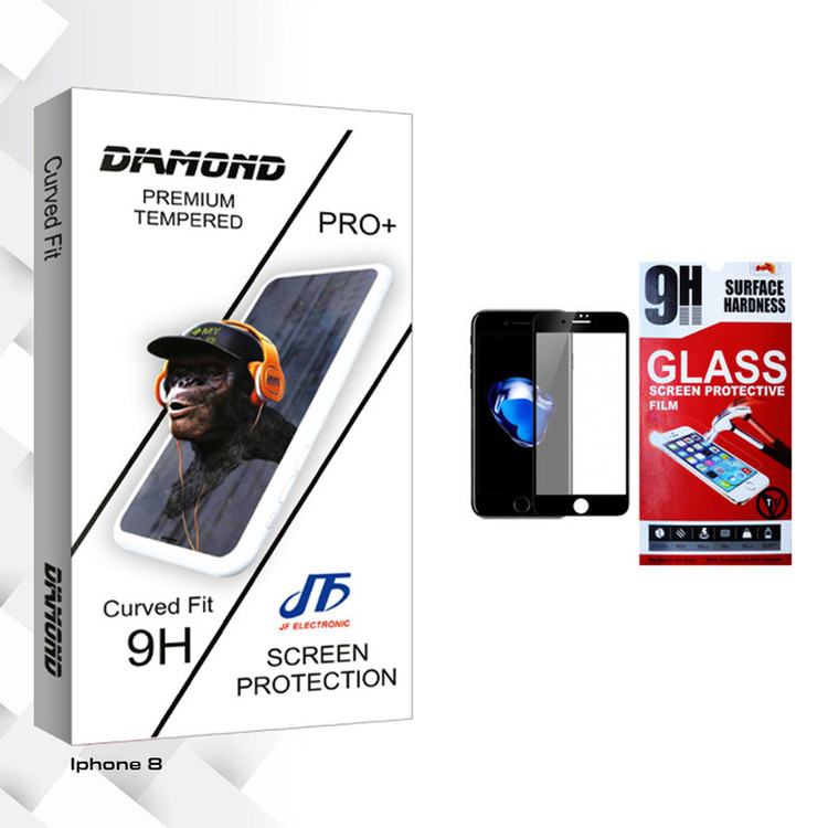 محافظ صفحه نمایش مات جی اف مدل Diamond glass مناسب برای گوشی موبایل اپل iPhone 8