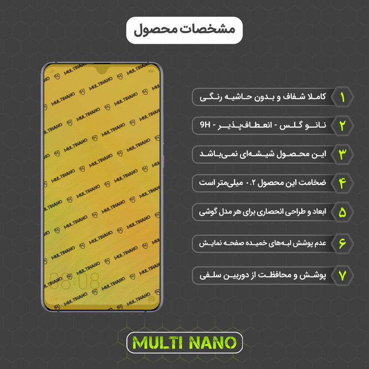محافظ صفحه نمایش مولتی نانو مدل X-SFC مناسب برای گوشی موبایل هوآوی Mate 20X به همراه برچسب پوششی
