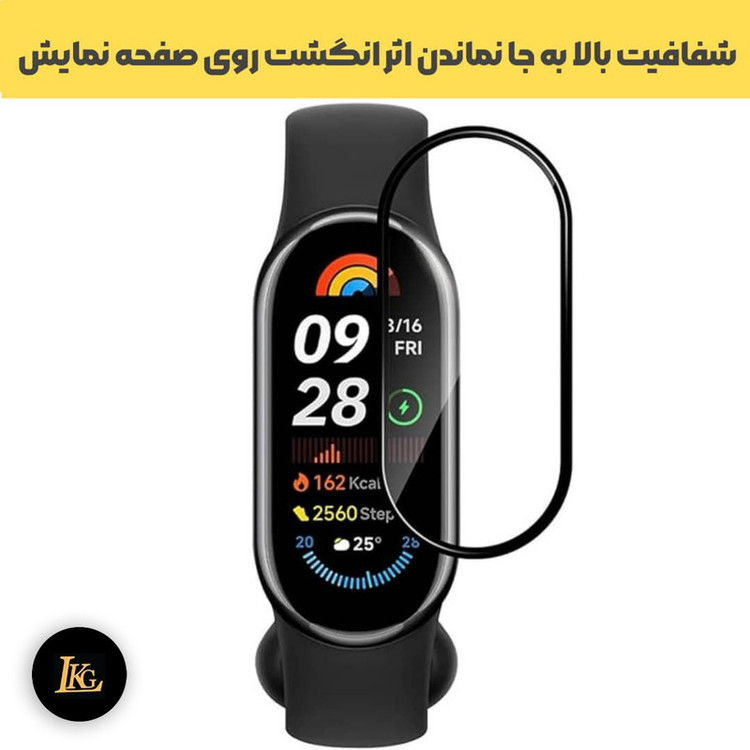 محافظ صفحه نمایش راندیکا مدل PMMA مناسب برای ساعت هوشمند شیائومی Mi Band 6 Pro