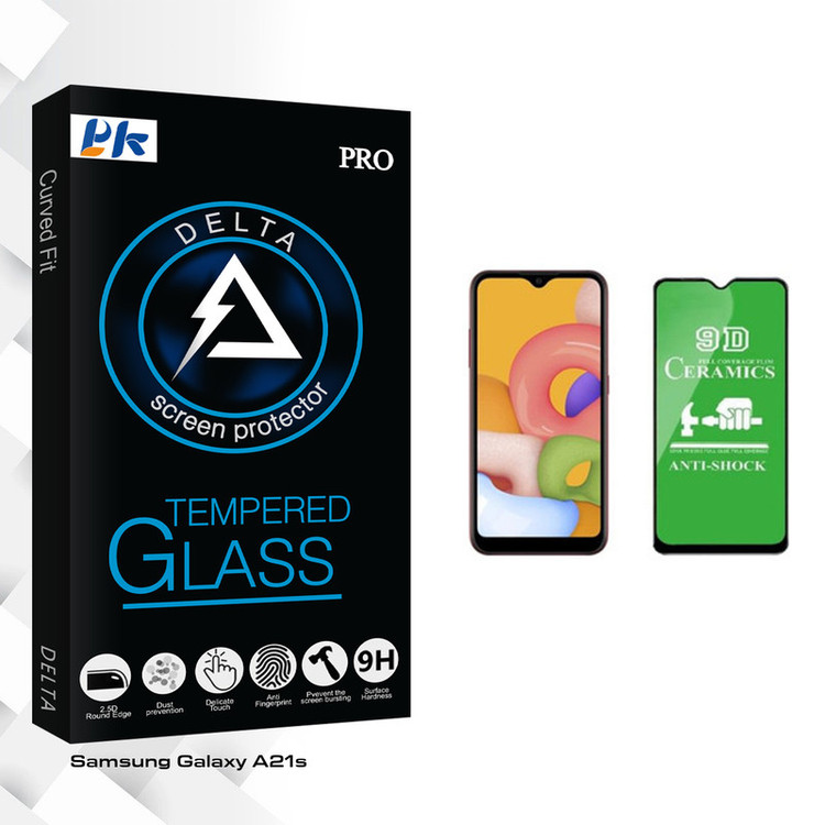 محافظ صفحه نمایش پی کی مدل Delta Glass مناسب برای گوشی موبایل سامسونگ Galaxy A21s