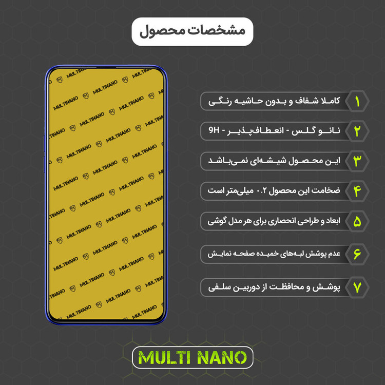 محافظ صفحه نمایش مولتی نانو مدل X-S2N مناسب برای گوشی موبایل ریلمی 3 Pro بسته دو عددی