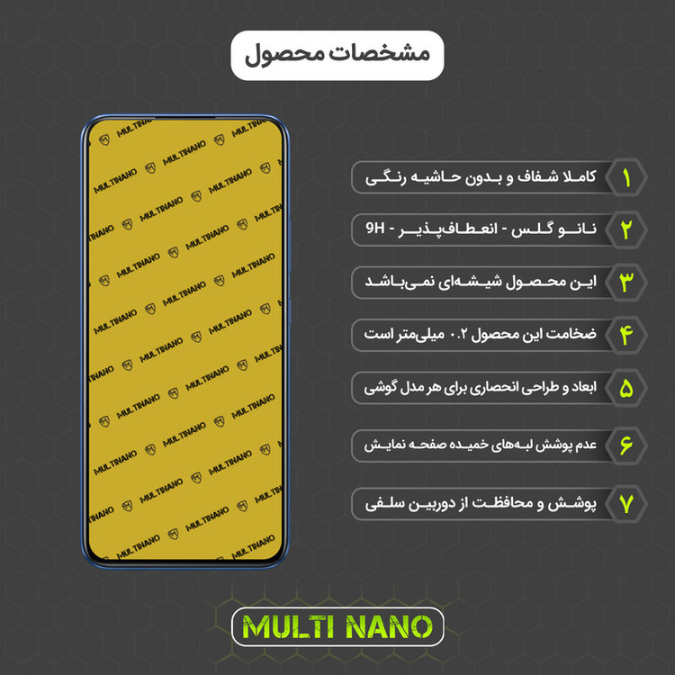 محافظ صفحه نمایش مولتی نانو مدل X-S2N مناسب برای گوشی موبایل ریلمی C15 بسته دو عددی