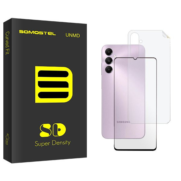 محافظ صفحه نمایش شیشه ای سوماستل مدل SD مناسب برای گوشی موبایل سامسونگ Galaxy A25 به همراه محافظ پشت گوشی
