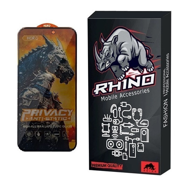 محافظ صفحه نمایش حریم شخصی راینو مدل HORO مناسب برای گوشی موبایل اپل iPhone 16 promax