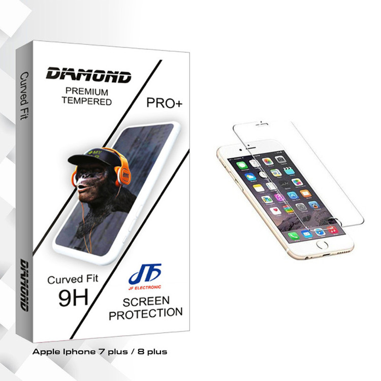 محافظ صفحه نمایش ریمکس جی اف مدل Diamond glass مناسب برای گوشی موبایل اپل iphone 7 plus/8 plus