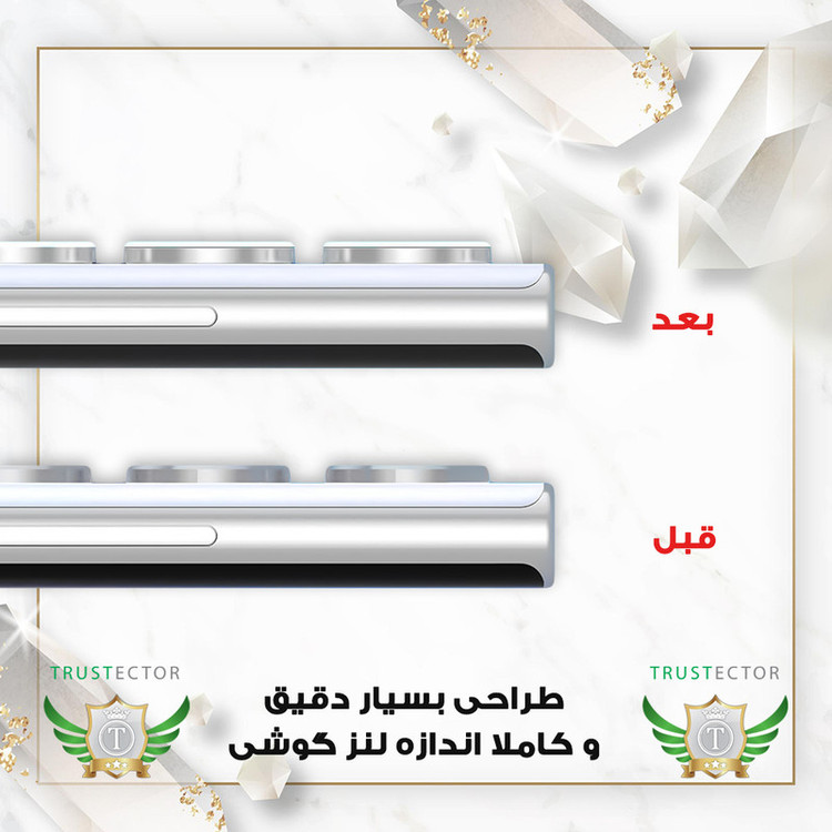 محافظ لنز دوربین تراستکتور مدل RINT20 مناسب برای گوشی موبایل سامسونگ Galaxy S25 Ultra 5G