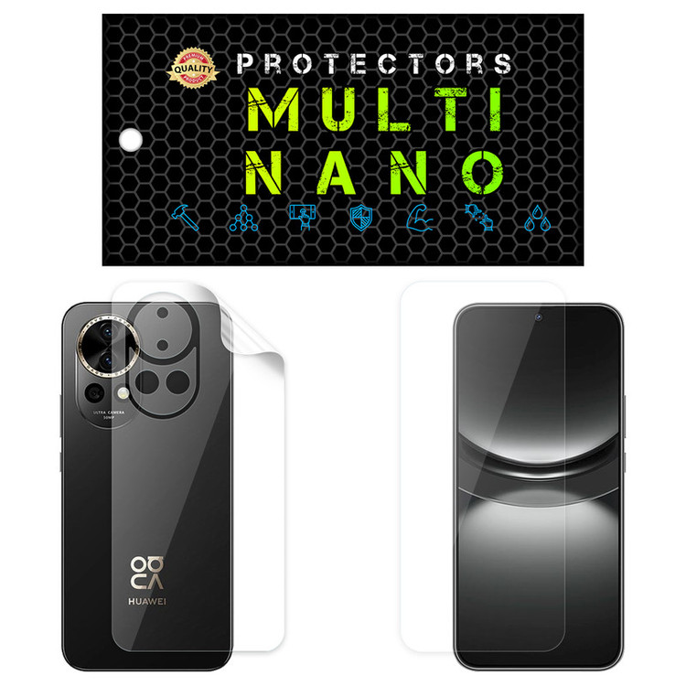 محافظ صفحه نمایش مولتی نانو مدل X-SFT مناسب برای گوشی موبایل هوآوی nova 12 Pro به همراه محافظ پشت