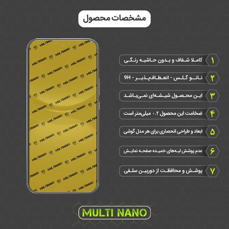 محافظ صفحه نمایش مولتی نانو مدل X-SFT مناسب برای گوشی موبایل هوآوی nova 12 Pro به همراه محافظ پشت