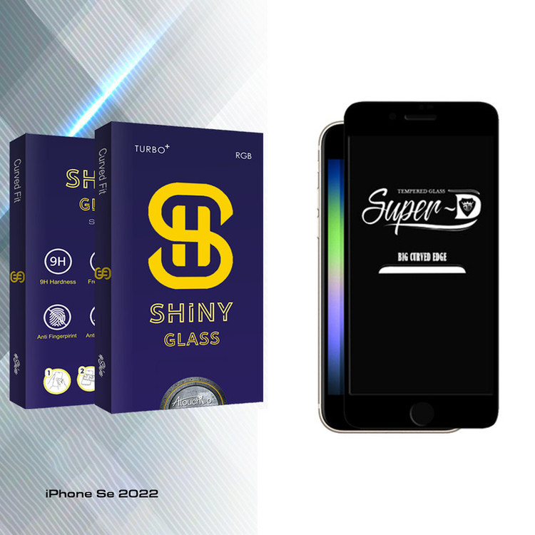 محافظ صفحه نمایش شیشه ای آتوچبو مدل Shiny Glass Super-D مناسب برای گوشی موبایل اپل iPhone Se 2022
