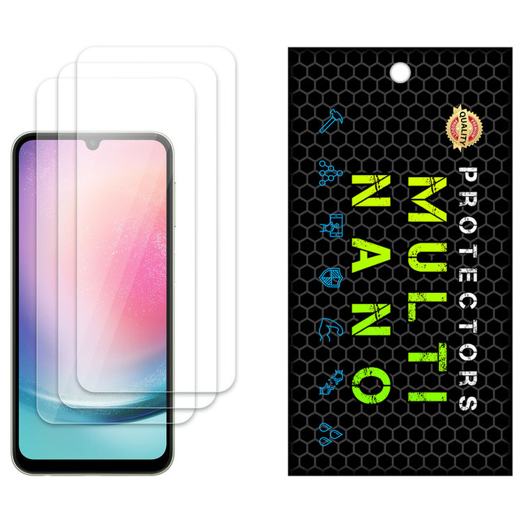 محافظ صفحه نمایش مولتی نانو مدل X-S3N مناسب برای گوشی موبایل سامسونگ Galaxy A24 4G بسته سه عددی