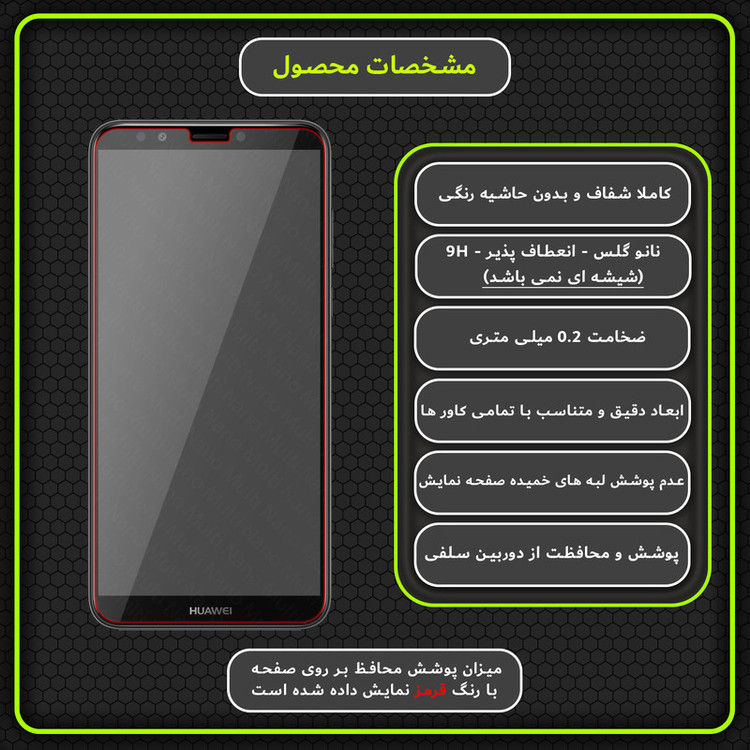 محافظ صفحه نمایش مولتی نانو مدل X-S1N مناسب برای گوشی موبایل هوآوی Y7 2018